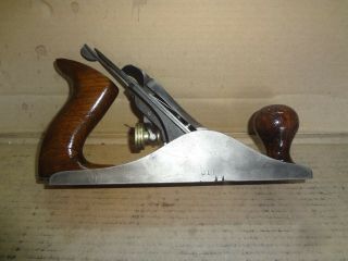 Antique Stanely Bailey " Corrugated Bottom No.  4 Plane Type 11 1910 - 1918