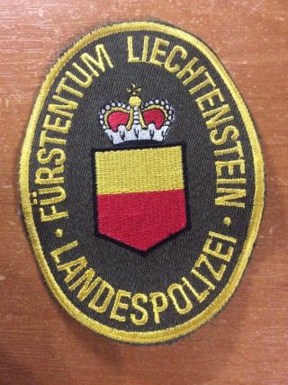 Liechtenstein Patch National Police Polizei -