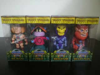 Funko Wacky Wobbler Masters Of The Universe He - Man Orko Skeletor Bobblehead Motu