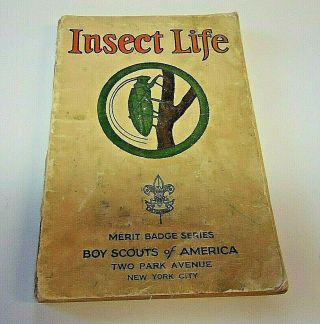 Insect Life Merit Badge Series - Rare February 1934 Printing Bsa Booklet