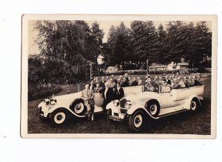 Old Real Photo Postcard Portland Oregon Apostolic Faith Camp Gorgeous Car 1930