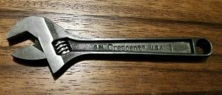 Vintage Crescent Crestoloy Adj.  Wrench 6 ",  Industrial Black Oxide Finish