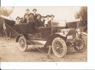 Old Real Photo Postcard Portland Oregon Gorgeous Car Apostolic Faith 1900s