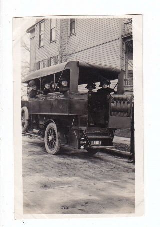 Old Photo Portland Oregon Gorgeous Car Apostolic Faith 1920s Postcard Size