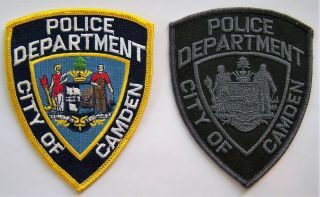 Htf Defunct City Of Camden Nj Police Patch Set