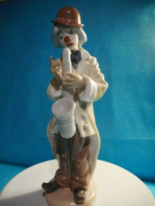 Lladro,  Sad Sax Clown Figurine,  5471,  Retired