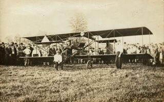 Rutland,  Vt Rppc George Schmidt In His Airplane At The Fair 1913