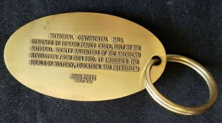 DAR Daughters of the American Revolution Key Chain - Memorial Continental Hall 3