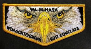 Oa Wa - Hi - Nasa Lodge 111 Bsa Middle Tennessee Eagle 2017 Conclave Delegate Flap