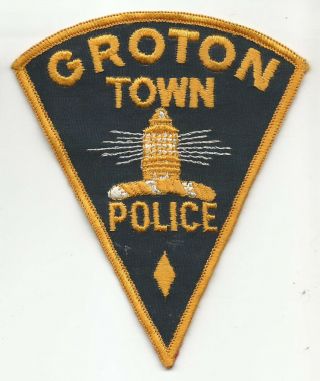 Groton Town Connecticut Ct Police Patch Old Lighthouse