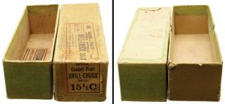 Orig.  Pasteboard Box For Goodell - Pratt No.  15 1/2 C Drill Chuck - Mjdtoolparts