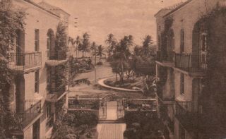 Miami Beach,  Fl,  La Corona Apartment Hotel & Shops,  1942 Vintage Postcard G3967