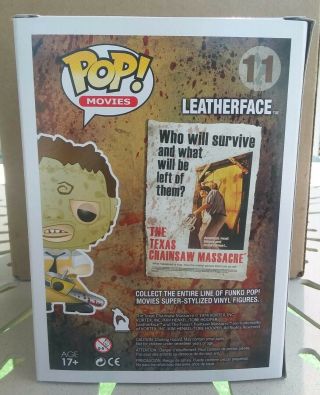 Funko Pop - Horror Movies - Texas Chainsaw Massacre - Leatherface 11 - VAULTED 3