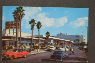 Vintage Postcard 1950s Cars Buick Mercury Street Scene Lakewood Ca 973002