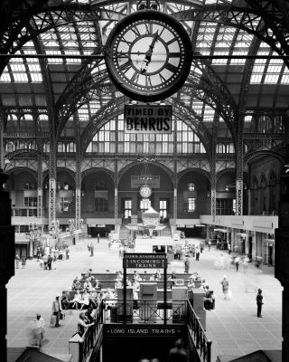 Penn Station Concourse In 1962 York City Railway - 8x10 Photo (zy - 430)
