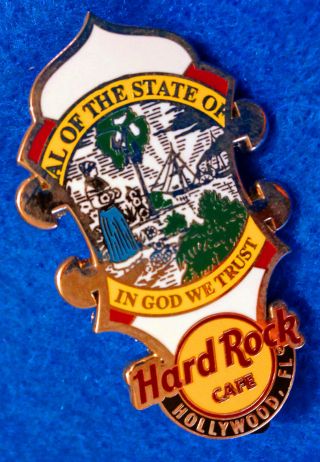 Hollywood Fl Hrc Core Headstock Series Florida State Flag Hard Rock Cafe Pin