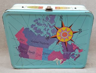 Canadian Provinces Coat Of Arms Metal Lunch Box.