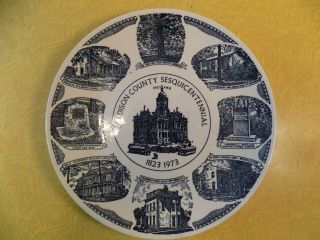 Madison County Indiana Sesquicentennial Plate