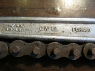 Vintage Diamond Tool CW12 Chain Wrench Diamalloy pipe wrench - 31 1/2 
