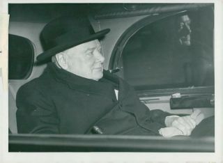 Winston Churchill,  Portrait 1950 - 1953 - Vintage Photo
