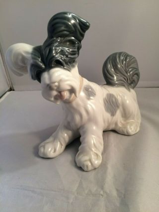 Lladro Skye Terrier Puppy Dog Figurine - 6 1/2 " L X 6 " T - W/o Box - A1418