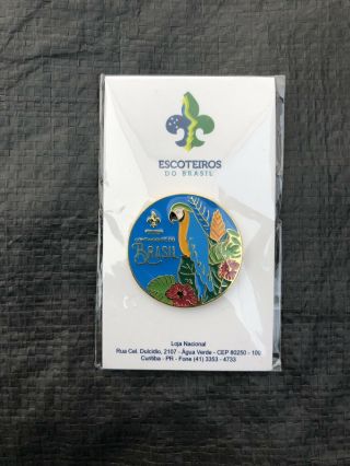 2019 World Jamboree BOY SCOUT BRASIL CONTINGENT PATCH SET WITH PIN 2