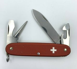 Victorinox Early Pioneer Swiss Army Knife Red Alox TSA Pocketknife SAK Old Cross 3