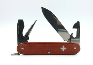 Victorinox Early Pioneer Swiss Army Knife Red Alox TSA Pocketknife SAK Old Cross 5