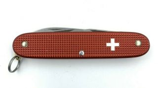 Victorinox Early Pioneer Swiss Army Knife Red Alox TSA Pocketknife SAK Old Cross 6