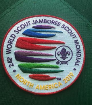 2019 World Scout Jamboree Official Large 3 D Jacket Patch North America