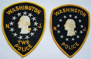 Htf Older Washington Township Nj Police Patch Set