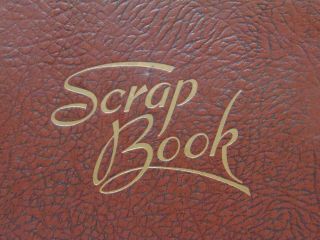 Vintage 1930’s Indian Chief LARGE Scrap Book Brown Western Photo Album Cover 4