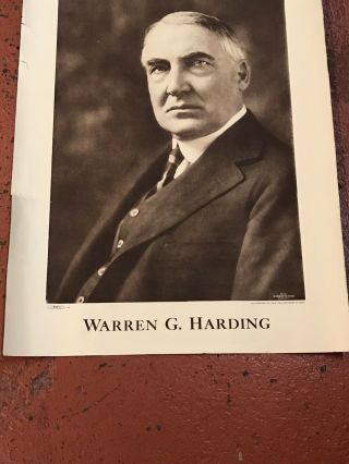 Warren Harding for President Campaign Poster 3