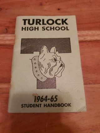 1964 - 65 Turlock High School California Student Handbook