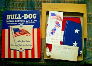 Flag Flown Over U.  S.  Capitol Building 1976 With Letter From Rep.  Bob Wilson