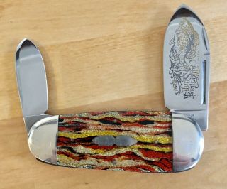 Fight’n Rooster Knife California Sunfish 1 Of 100 Rare Piece Frank Buster 1991