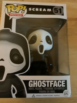 Funko Pop Ghost Face 51 Scream Movies Vaulted