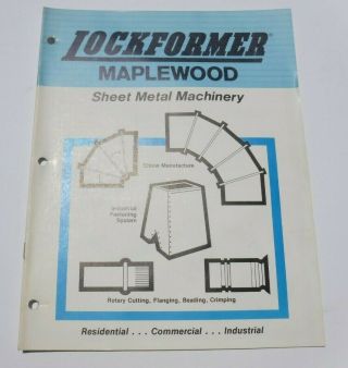 Lockformer Maplewood Sheet Metal Machinery Brochure