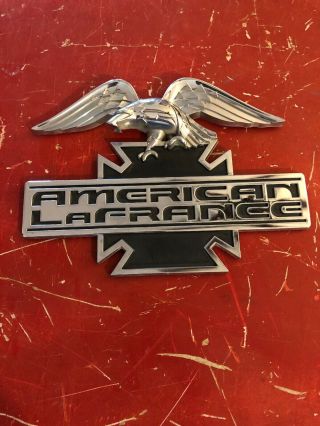 American Lafrance Fire Truck Emblem Plate Sign Fire Apparatus