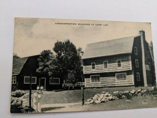 Postcard Administration Building At Camp Leo Washington R - 1