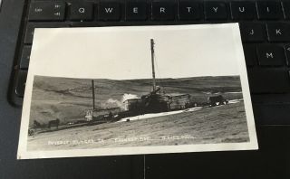 Antique Photo Postcard Rppc; Round Up Oil & Gas Co,  Montana