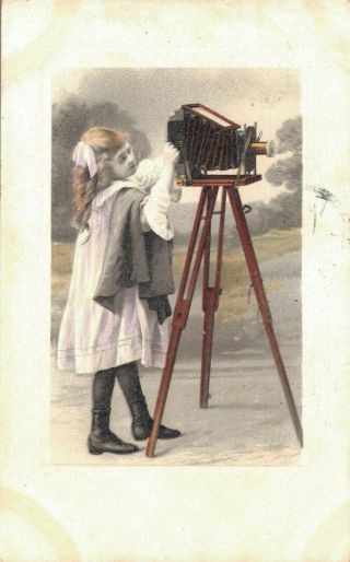 Girl In A Dress With A Photo Camera 02.  85