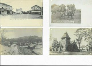 4 Early Adirondack Postcards - - Elizabethtown N.  Y.