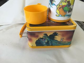 DISNEY ' S THE SECRET OF NIMH 1982 VINTAGE METAL LUNCHBOX WITH THERMOS 6