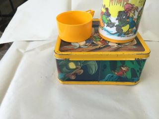 DISNEY ' S THE SECRET OF NIMH 1982 VINTAGE METAL LUNCHBOX WITH THERMOS 7