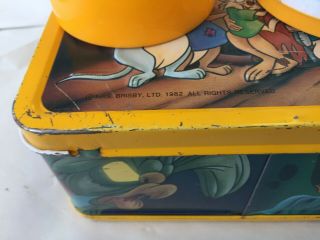 DISNEY ' S THE SECRET OF NIMH 1982 VINTAGE METAL LUNCHBOX WITH THERMOS 8