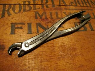 Vintage Bluebird Battery Terminal Pliers & Post Cleaner Old Antique Tool