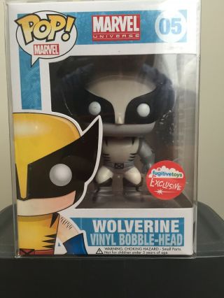 Funko Pop Marvel: Wolverine 05 - Fugitive Toys Exclusive - B&w