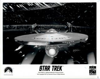 Rare Press Publicity Promo Photo " Star Trek " Tv Series Star Ship Enterprise 8x10