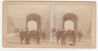 1900s Peking Boxer Rebellion Colonel Valette Gate Stereoview Photo China Army